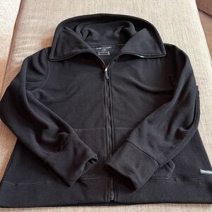 Calvin Klein Women’s Black Fleece Jacket, Size XL